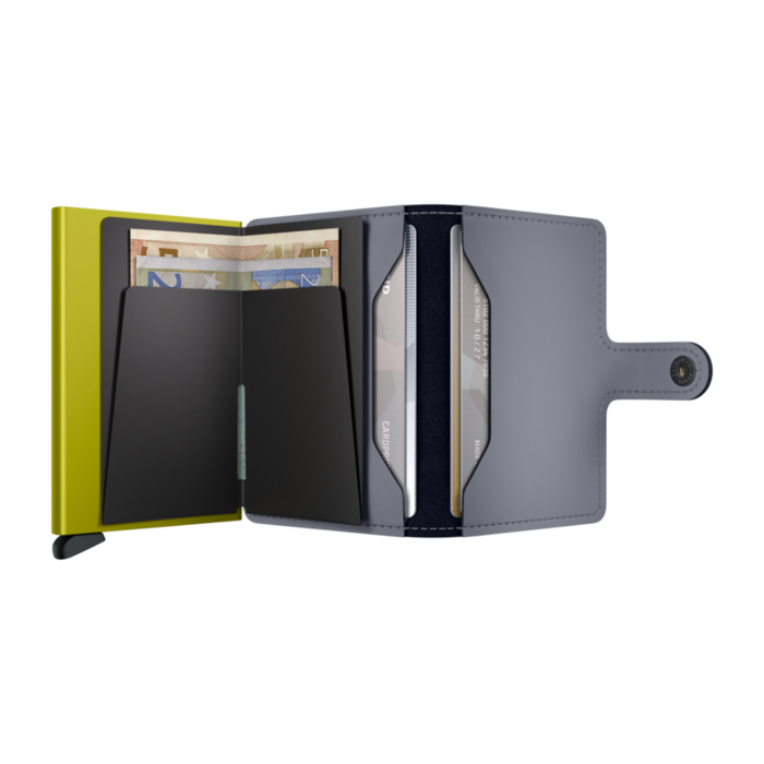 Secrid Miniwallet Matte grey & lime