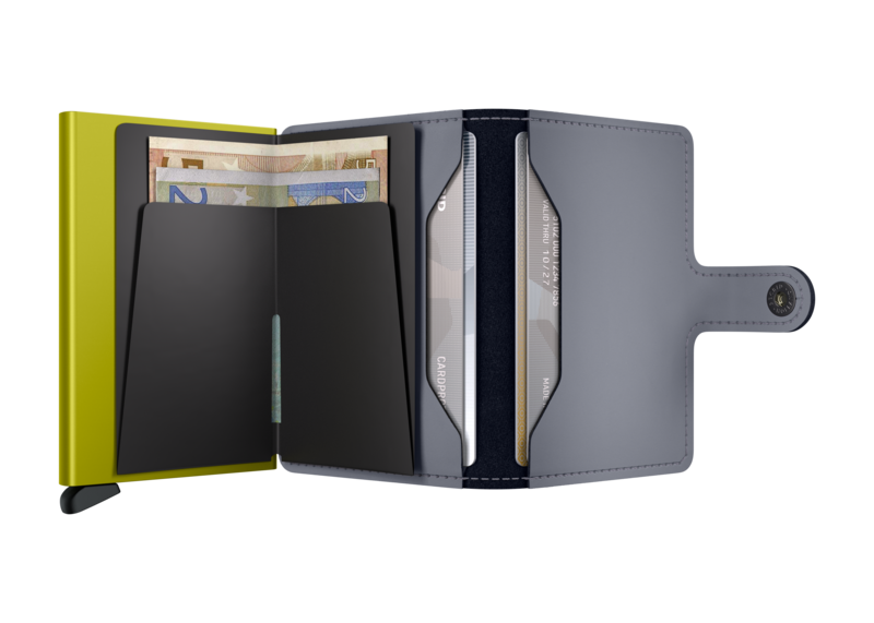 Secrid Miniwallet Matte grey & lime