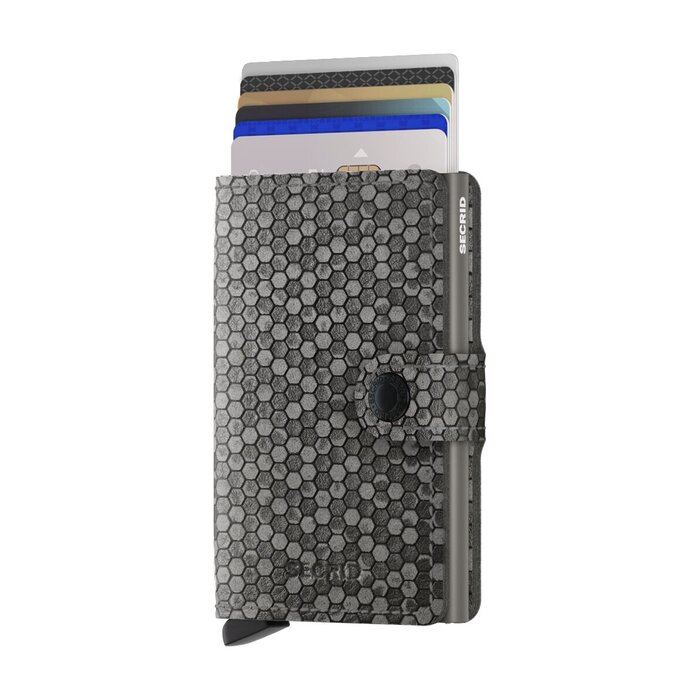 Secrid Miniwallet pashouder Hexagon grey