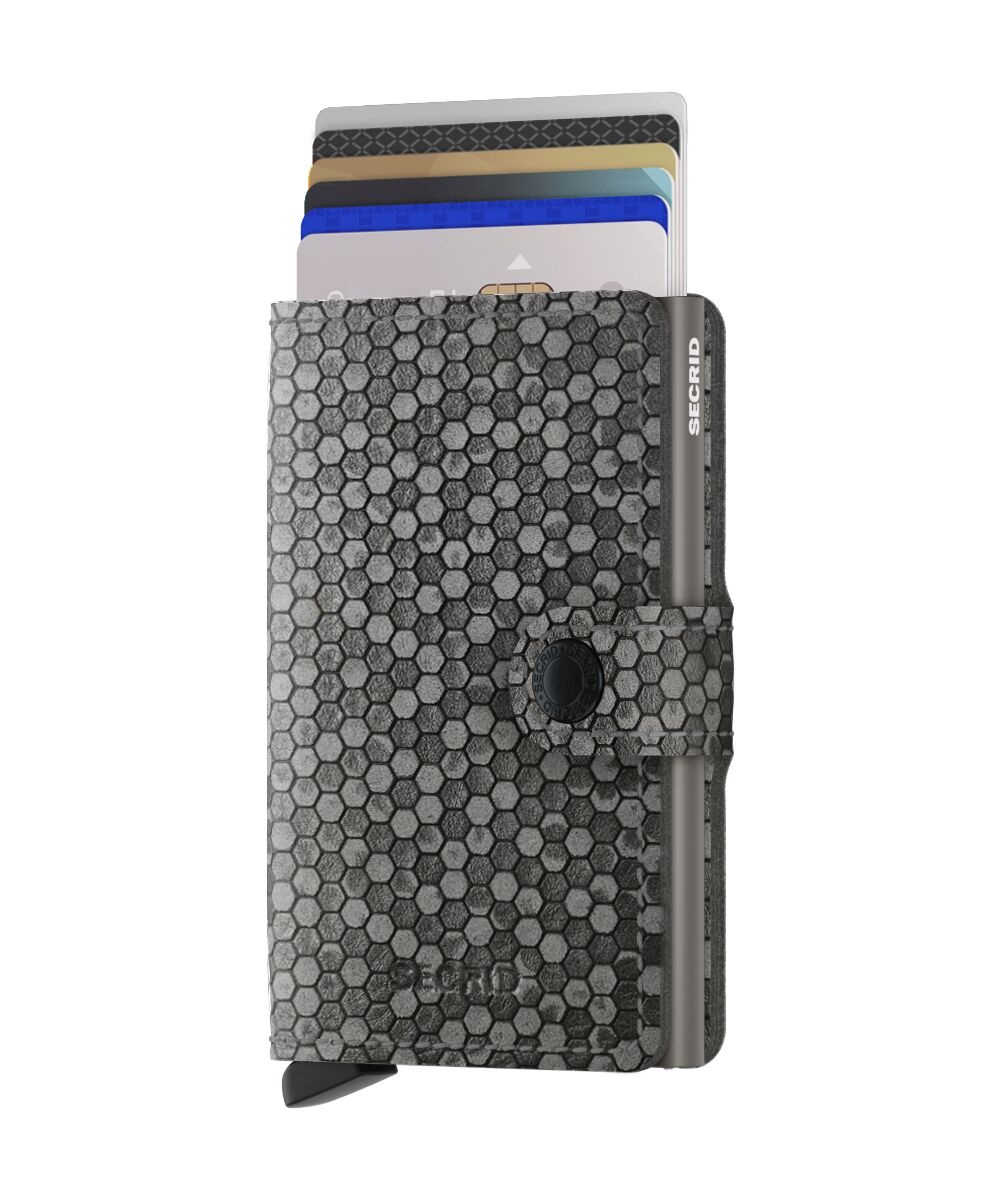Secrid Miniwallet pashouder Hexagon grey