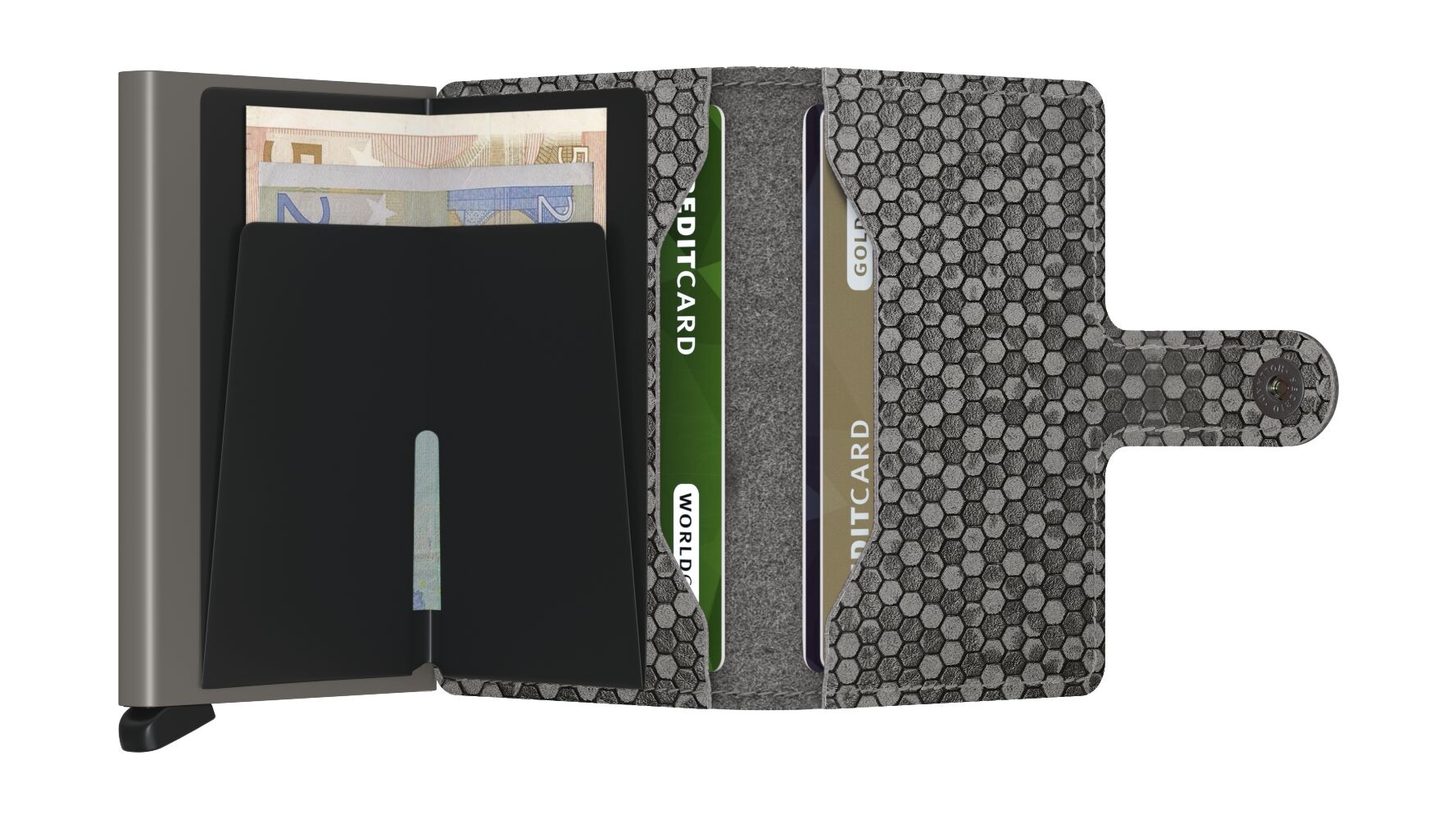 Secrid Miniwallet pashouder Hexagon grey