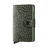 Miniwallet pashouder Hexagon green