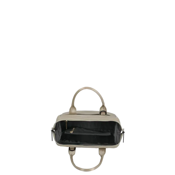 Travelite Travelite Barbara Stepp toilet-, schouder- en hand-tas satin nude