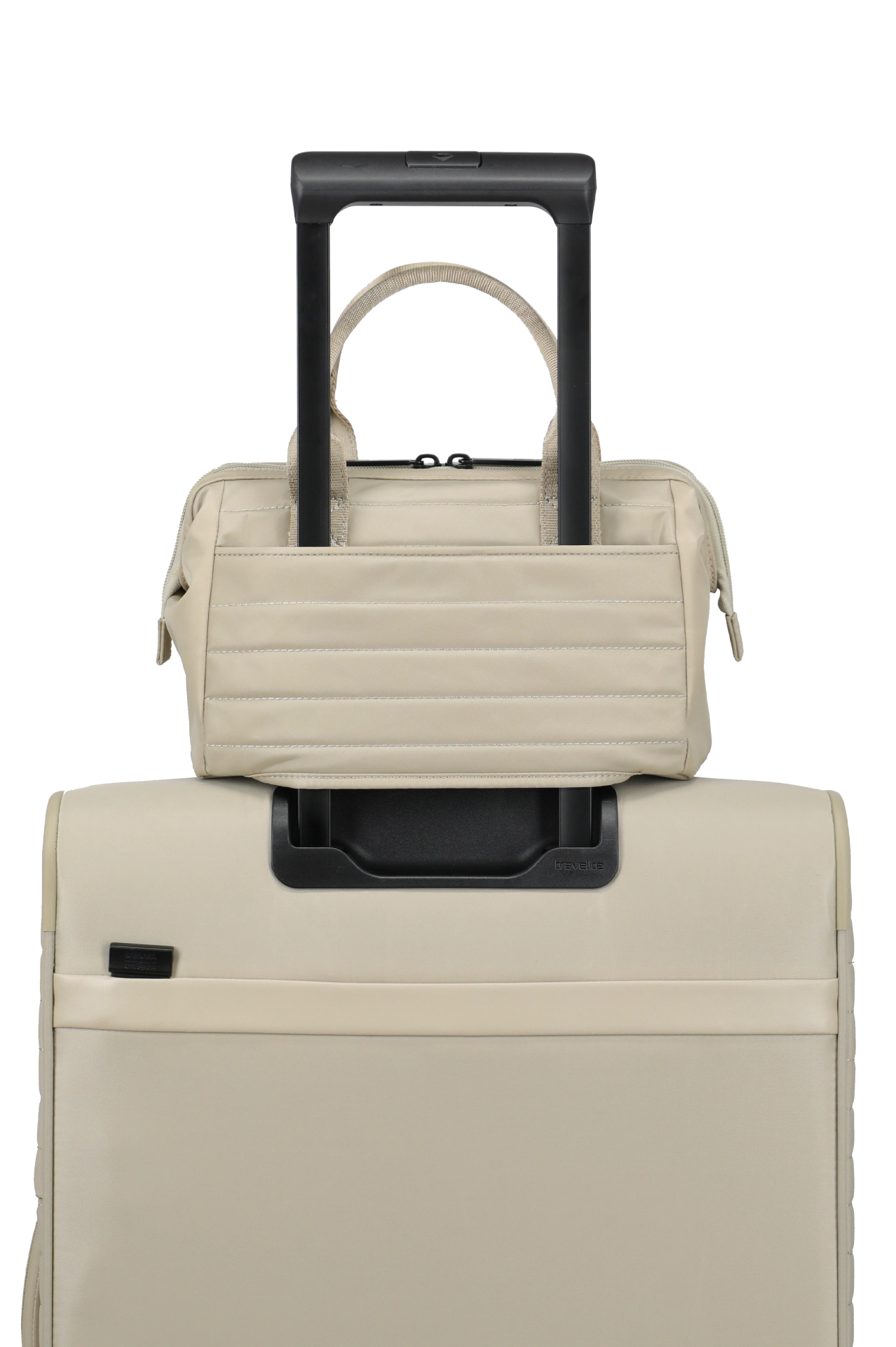 Travelite Travelite Barbara Stepp toilet-, schouder- en hand-tas satin nude