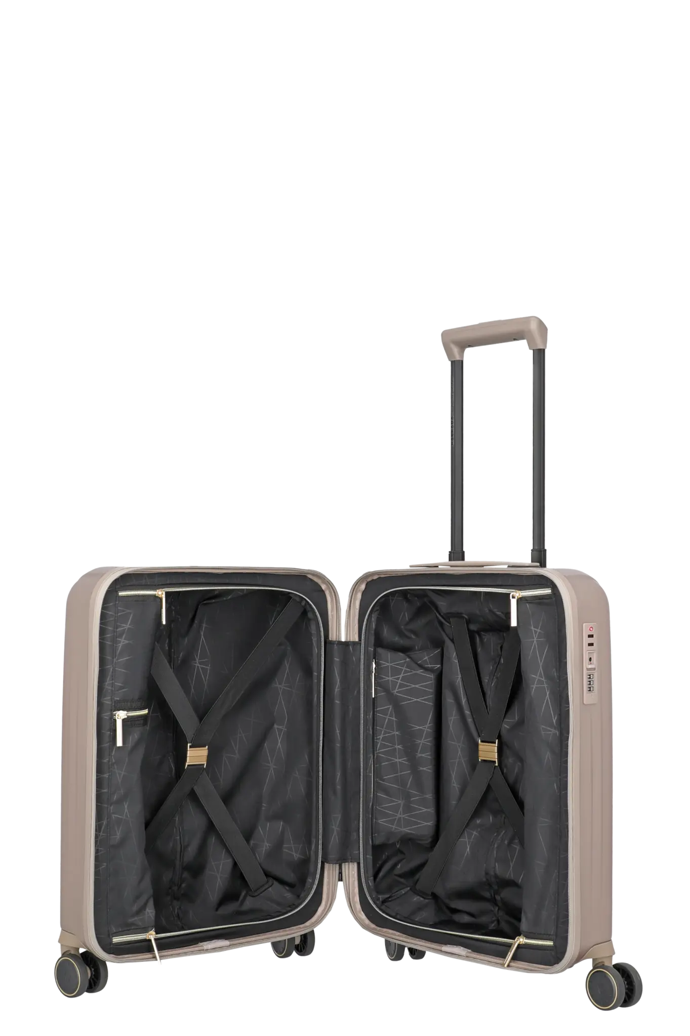 Travelite Travelite Barbara Novelty S 38L 4w handbagage-trolley satin nude