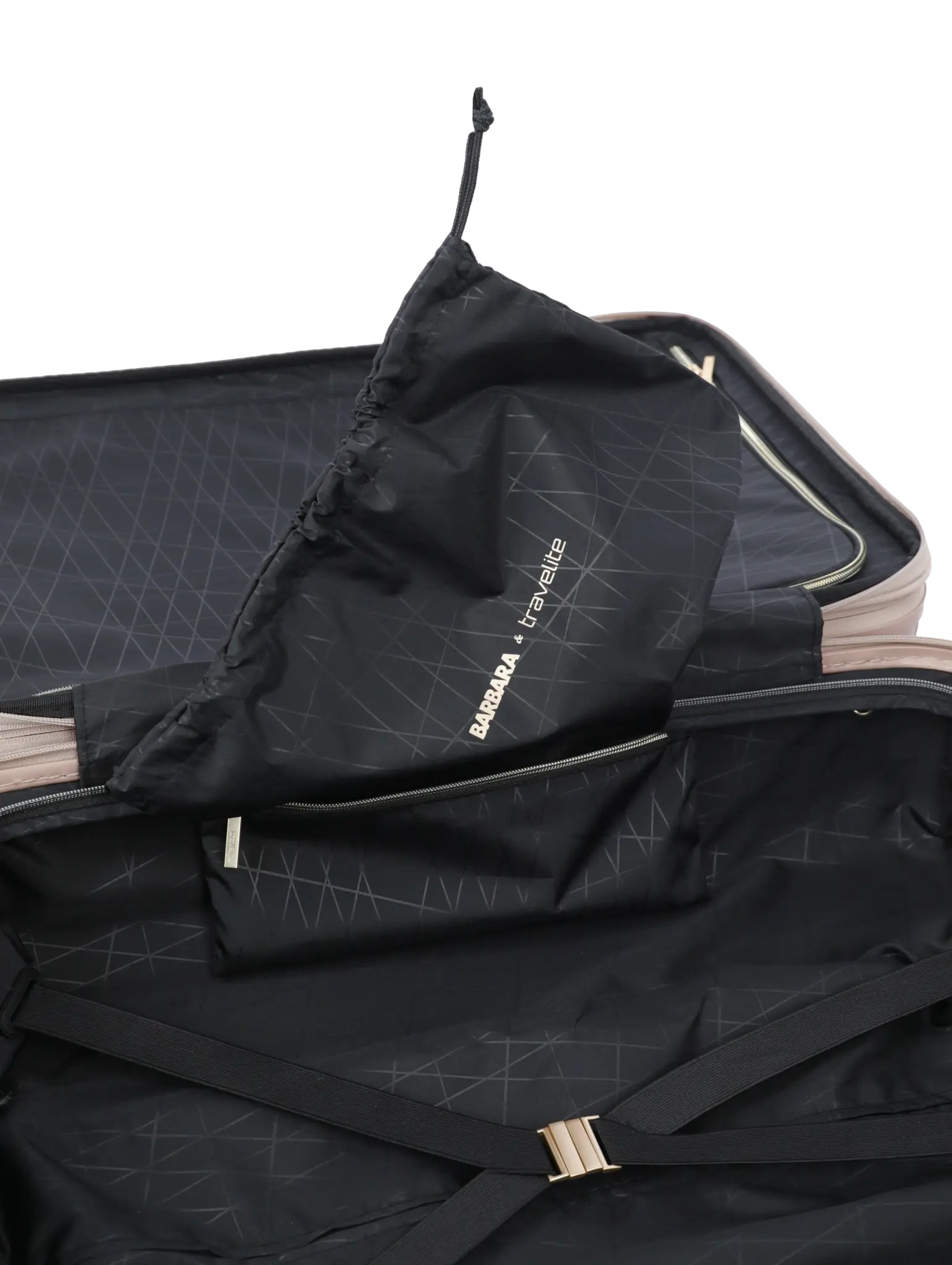 Travelite Travelite Barbara Novelty S 38L 4w handbagage-trolley satin nude