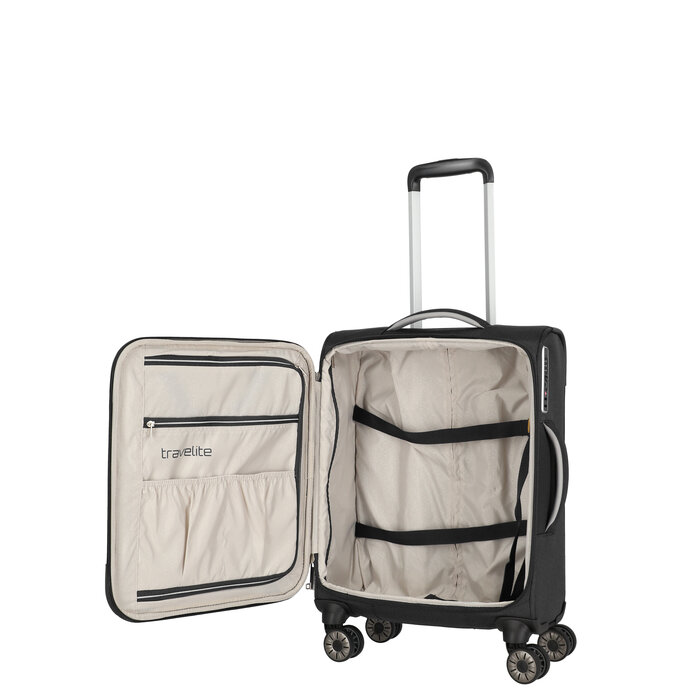 Travelite Miigo 4-wiel trolley s-55cm -35L zwart
