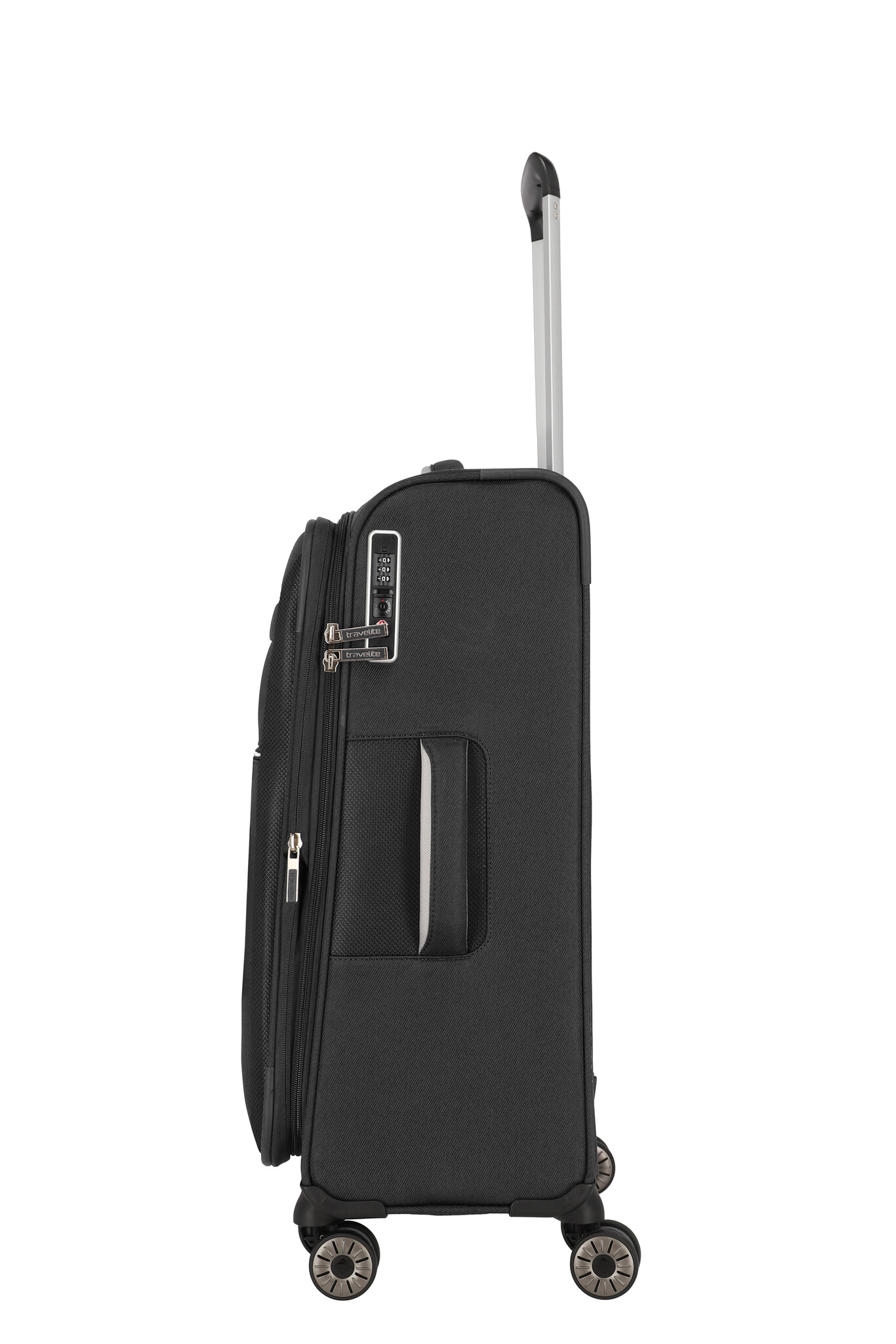 Travelite Miigo 4-wiel trolley M-67cm -66L zwart