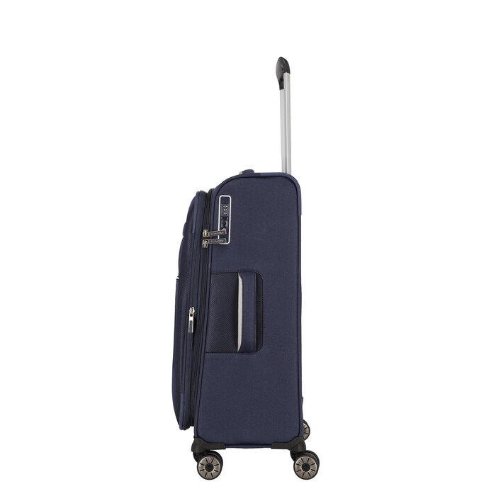 Travelite Miigo 4-wiel trolley M-67cm -66L blauw