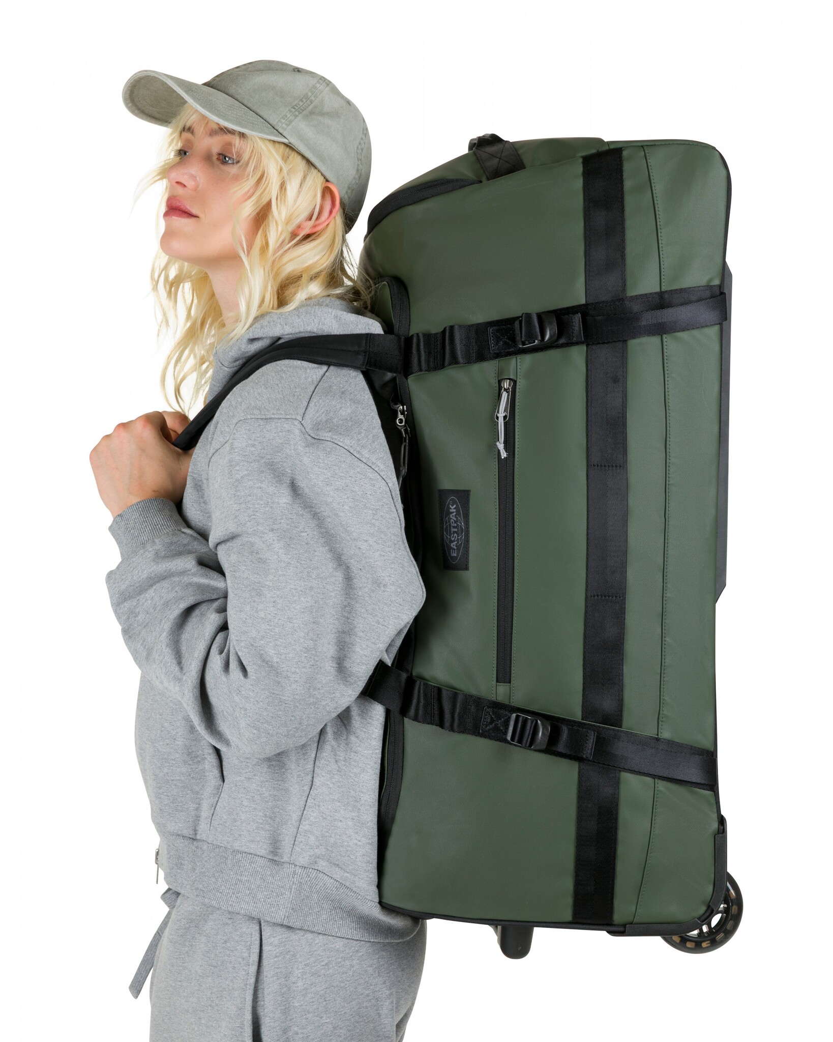 Eastpak Duffel Pack Wheel L 90L reistas op wielen tarp forest