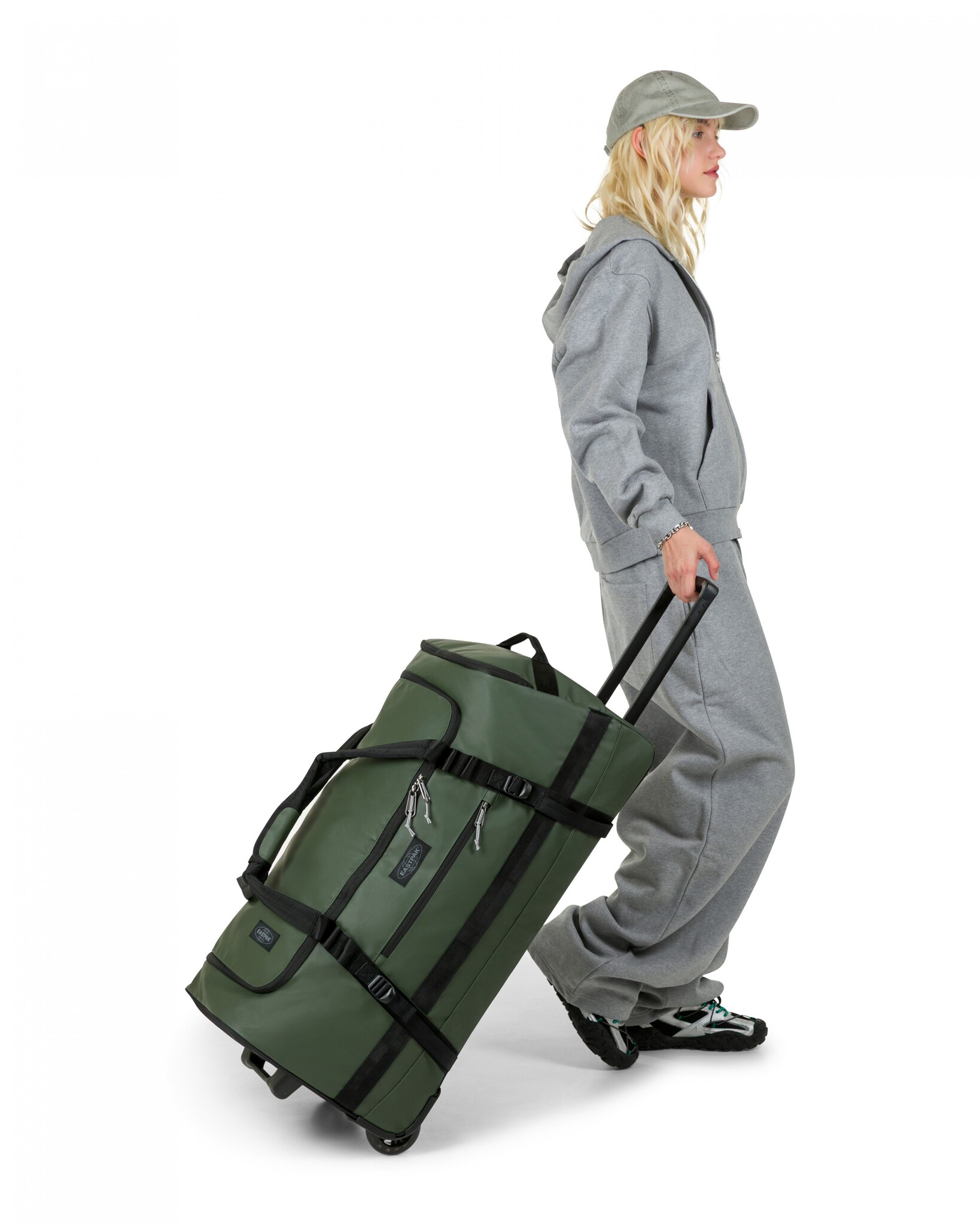 Eastpak Duffel Pack Wheel L 90L reistas op wielen tarp forest