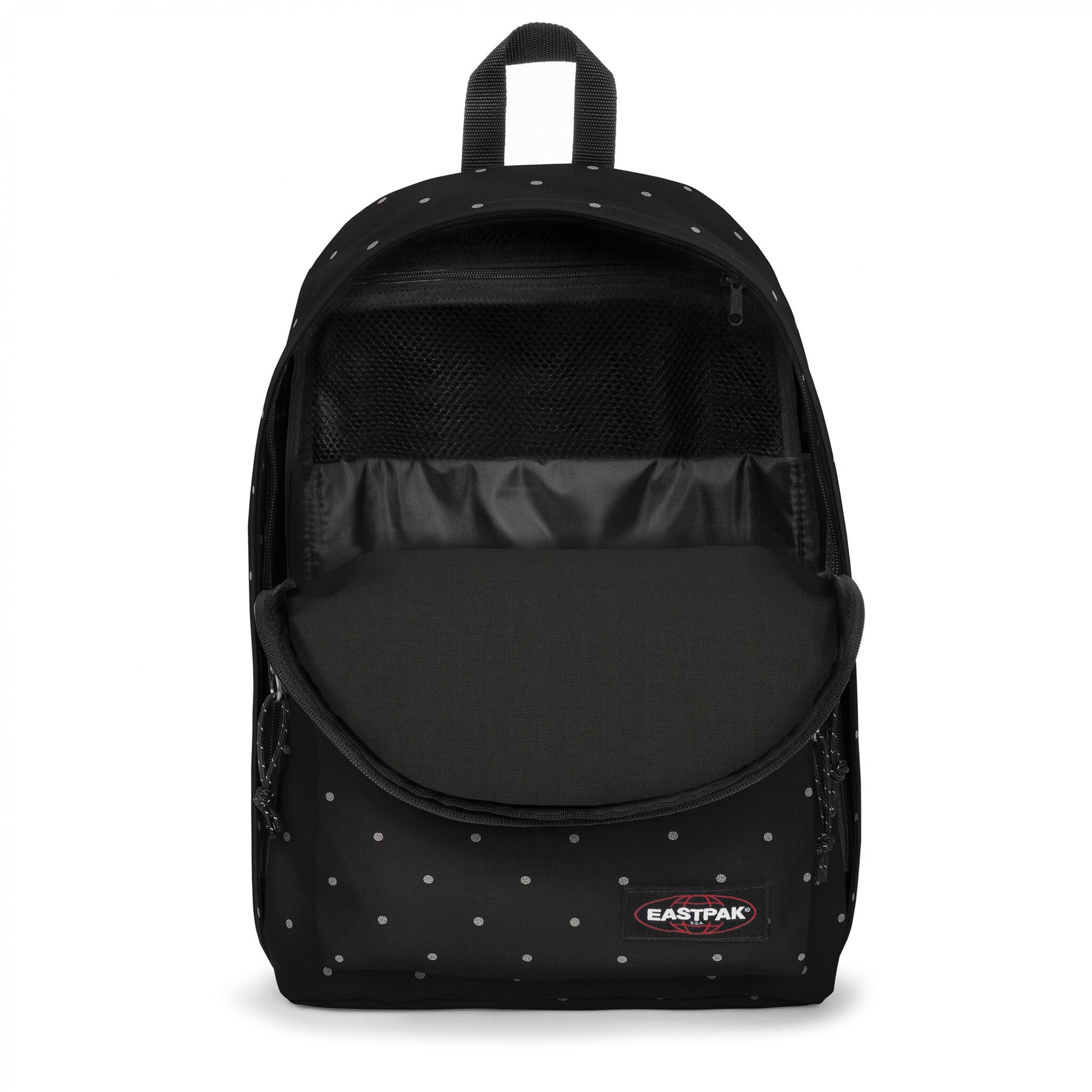 Eastpak Out of Office 27L 15.4" laptop-rugzak dots black silver