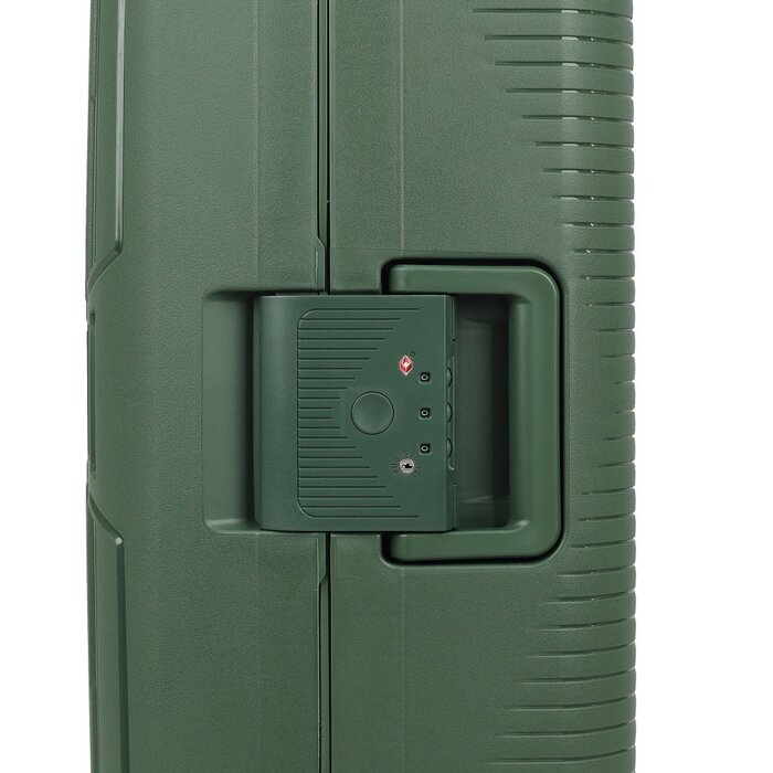 Decent Decent Smart 67cm-73L 4-wiel reiskoffer olijf groen