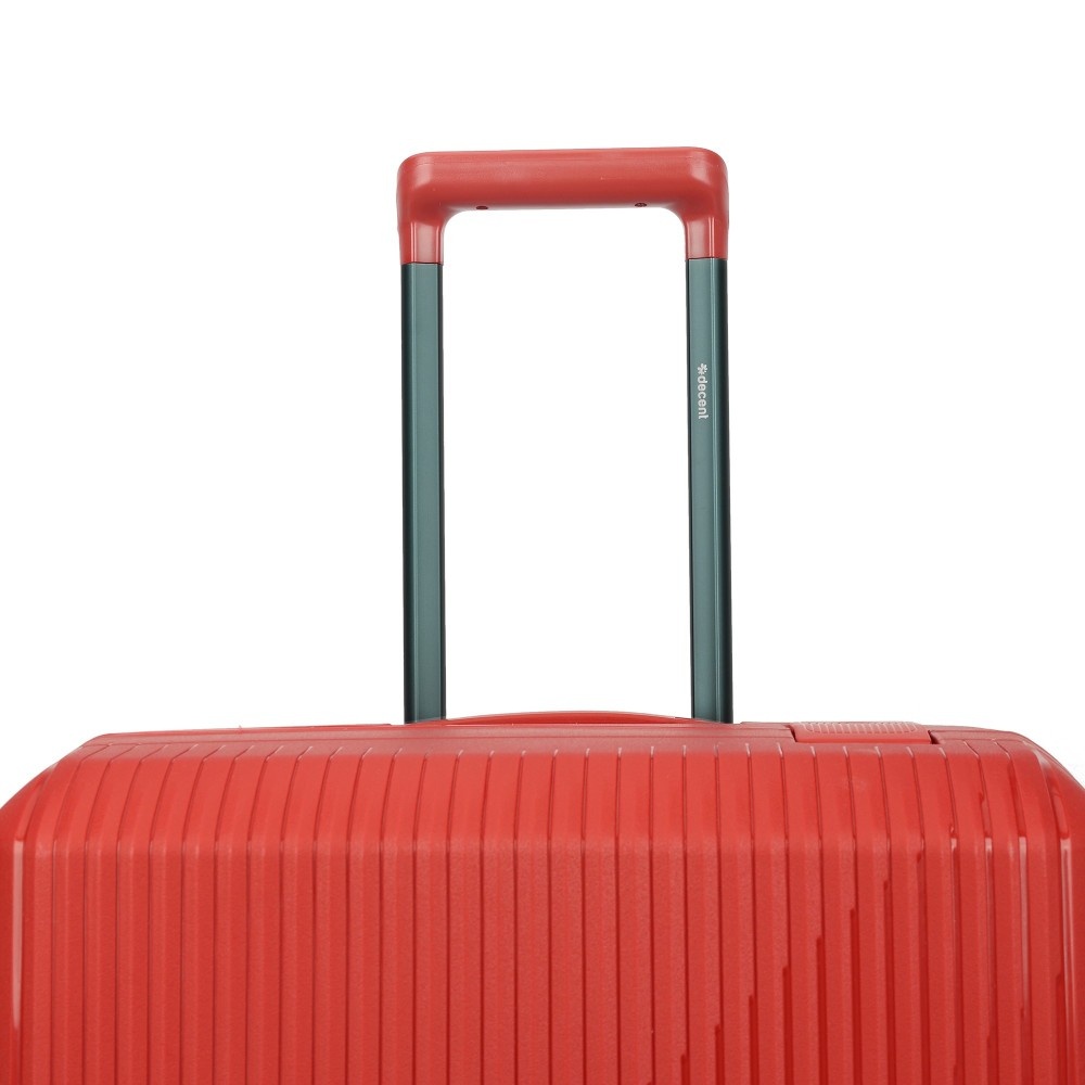 Decent Decent Smart 67cm-73L 4-wiel reiskoffer rood