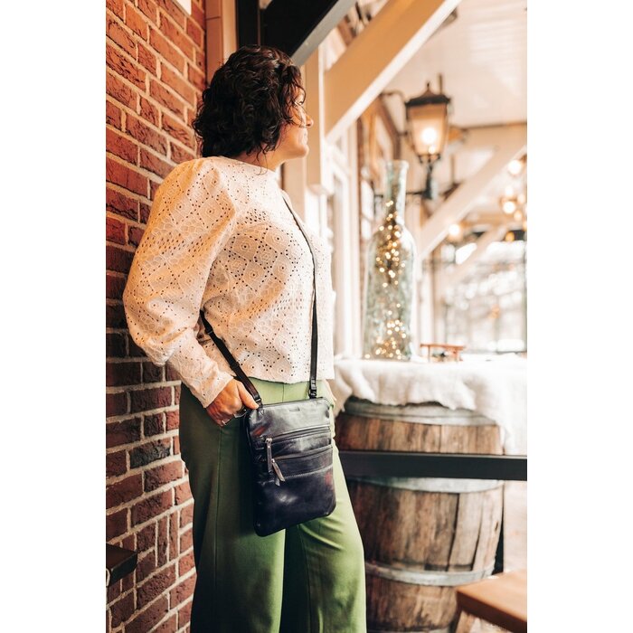 BAG2BAG Zarko crossbody-schoudertas zwart