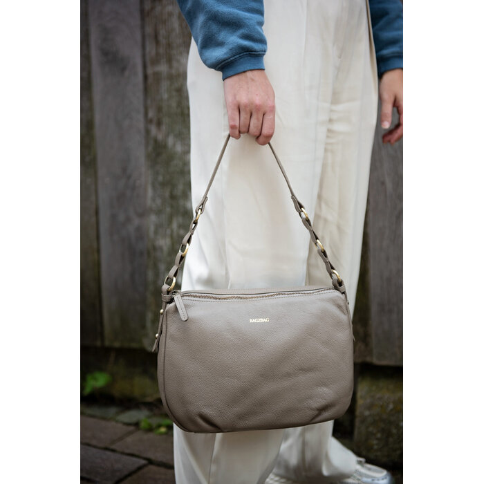 BAG2BAG Floro schoudertas taupe