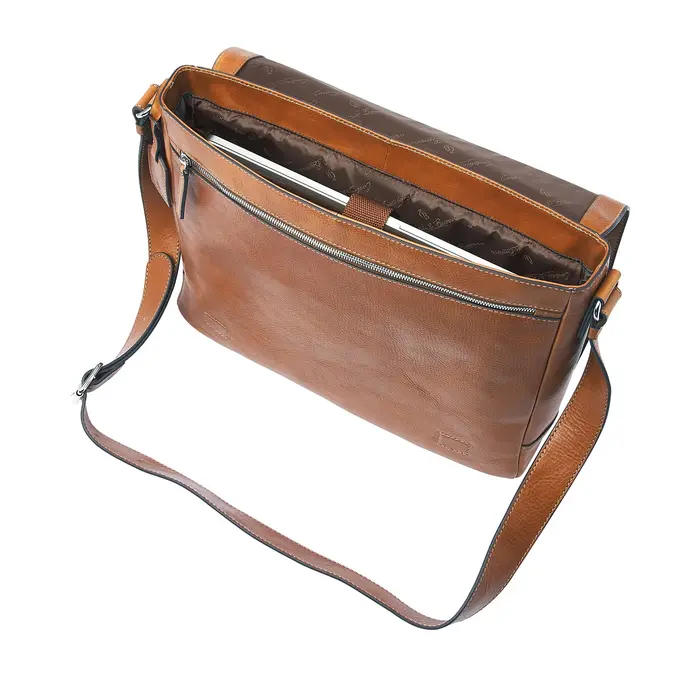 Castelijn en Beerens Heritage Mark 15.6" messenger licht bruin