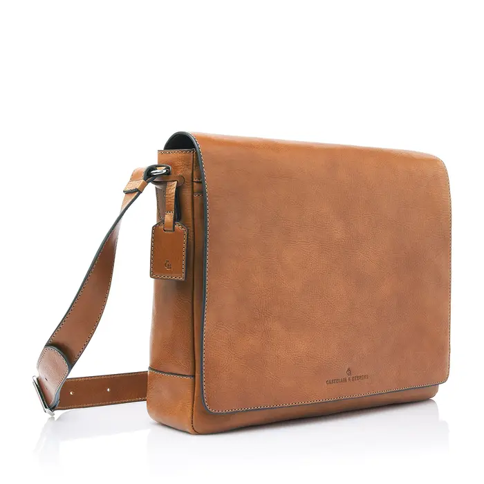 Castelijn en Beerens Heritage Mark 15.6" messenger licht bruin