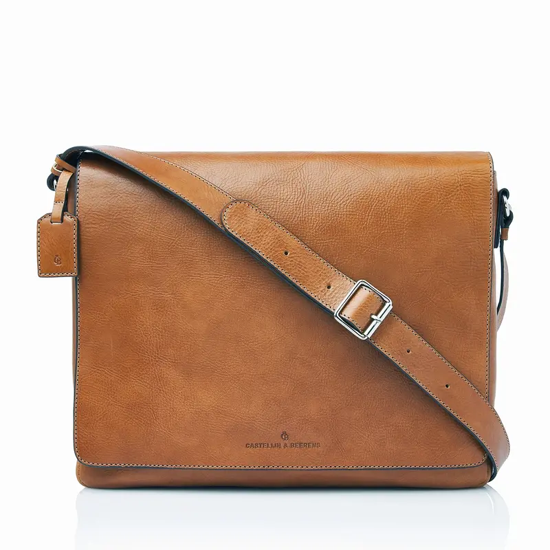 Castelijn en Beerens Heritage Mark 15.6" messenger licht bruin