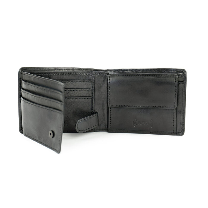 Bear Design Bear Design Jim 6cc billfold zwart