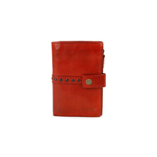 Bear Design Sanne ritsportemonnee met studs  rood