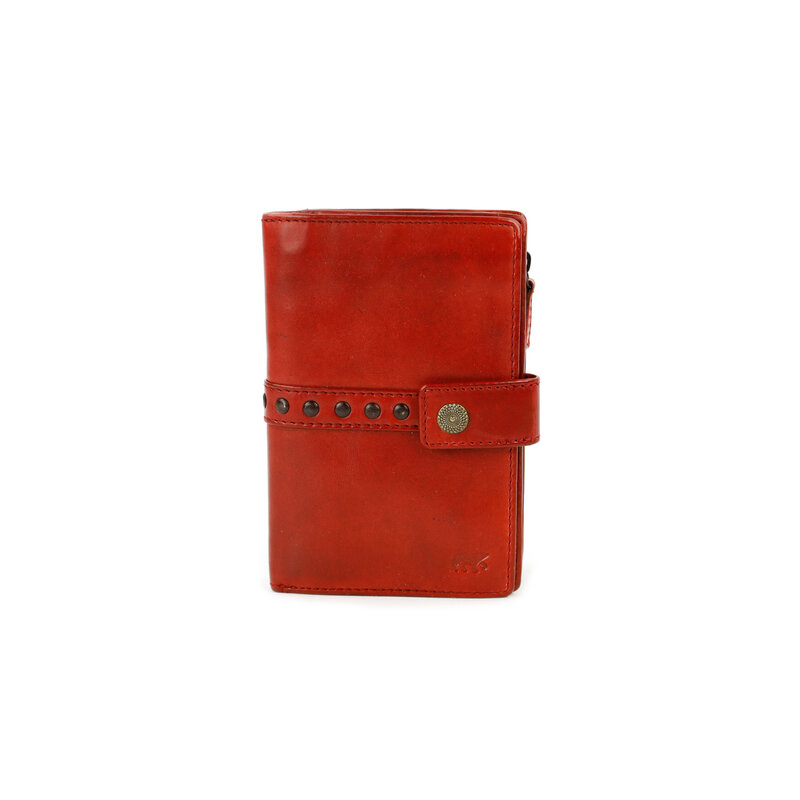 Bear Design Sanne ritsportemonnee met studs rood