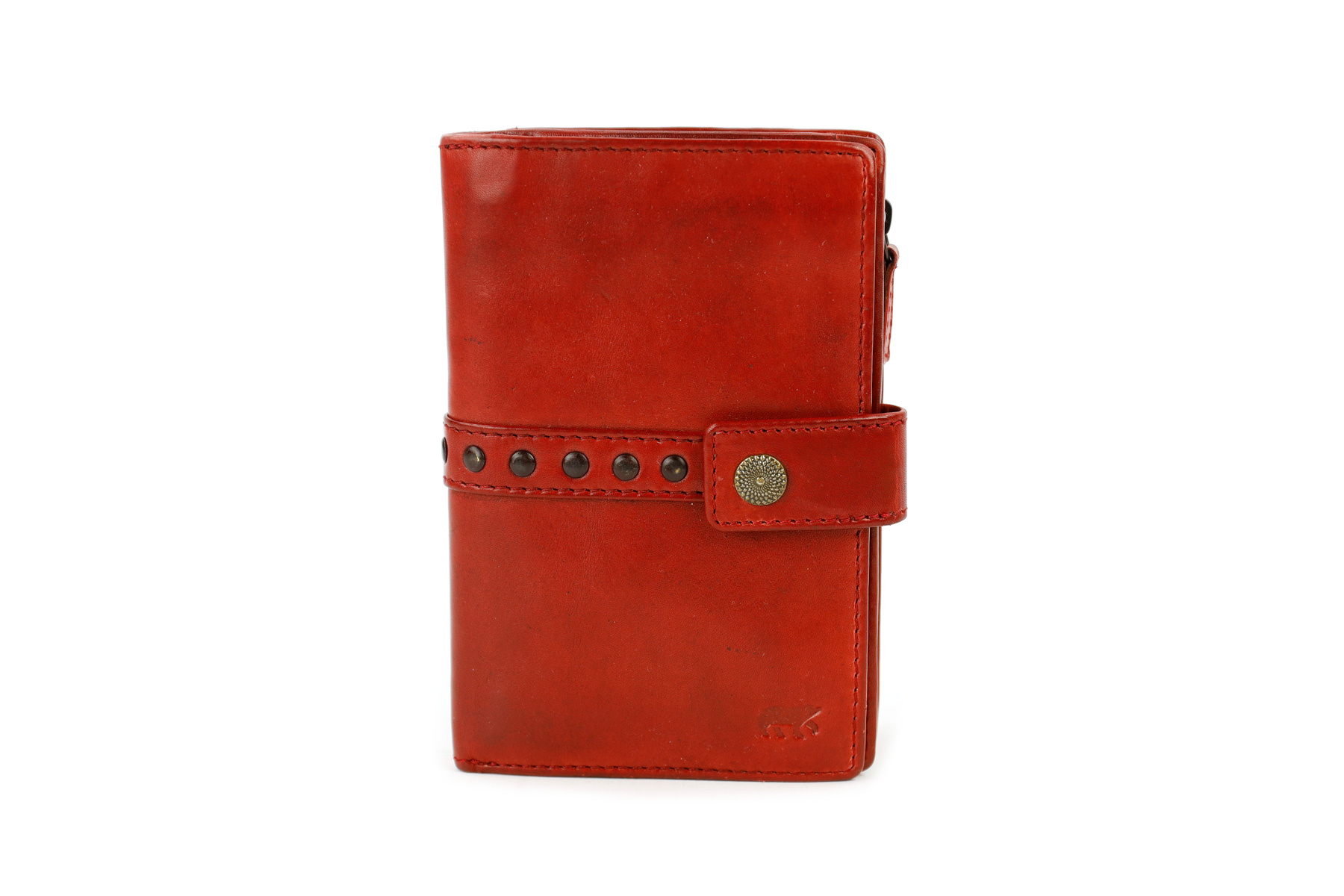 Bear Design Sanne ritsportemonnee met studs rood
