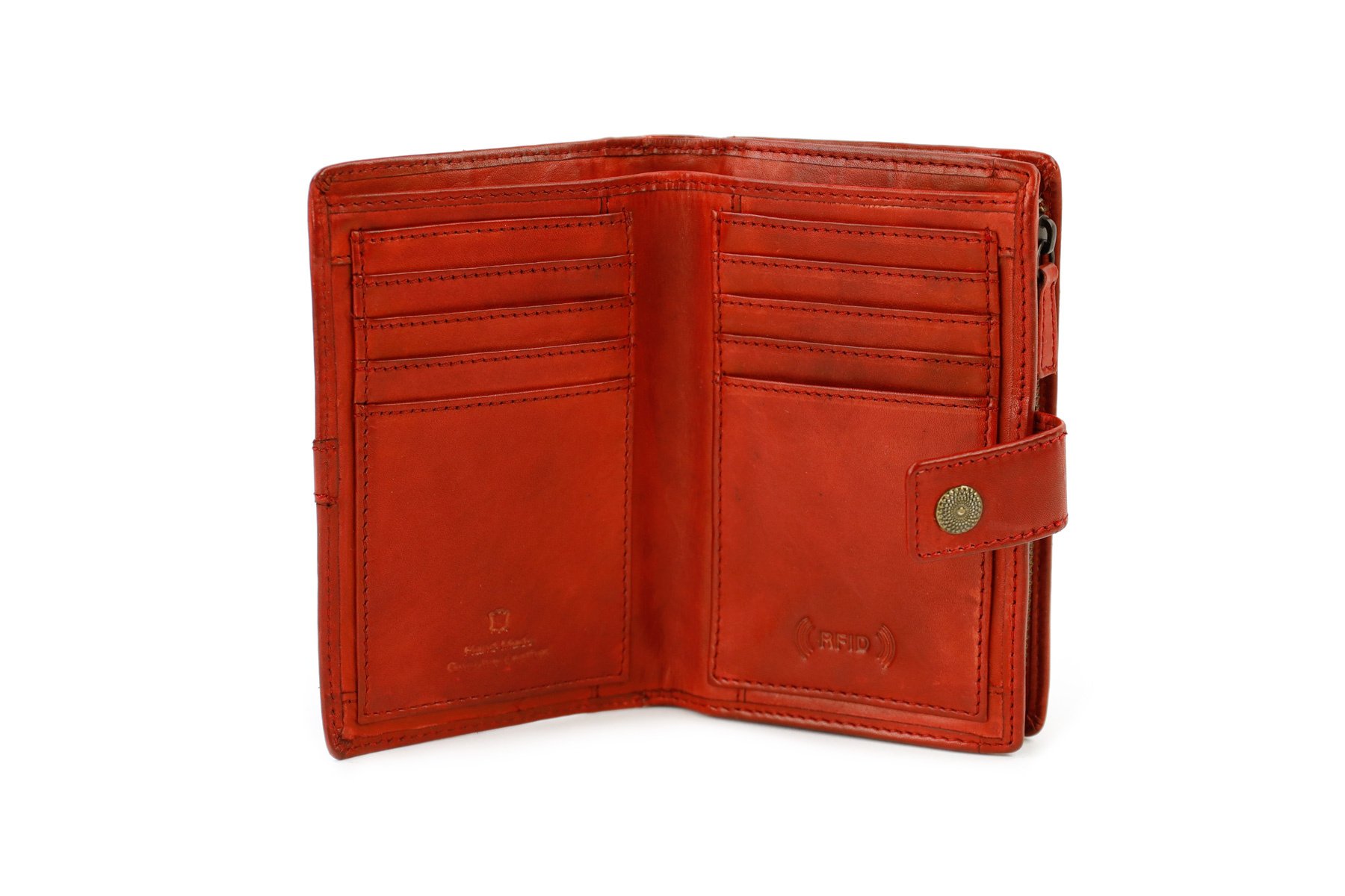 Bear Design Sanne ritsportemonnee met studs rood