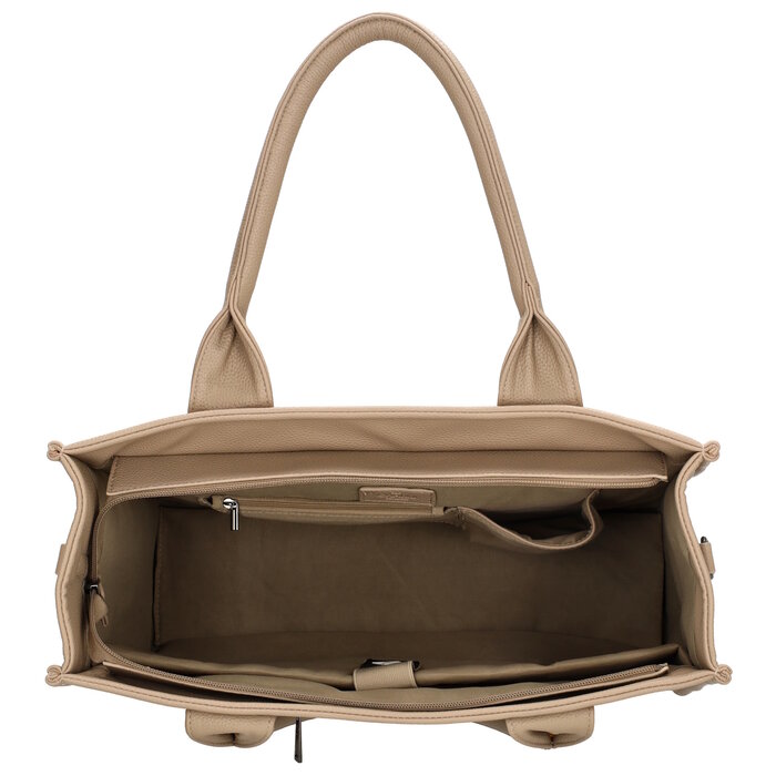 Charm London Charm London Bond Laptoptas 15,6 inch zand