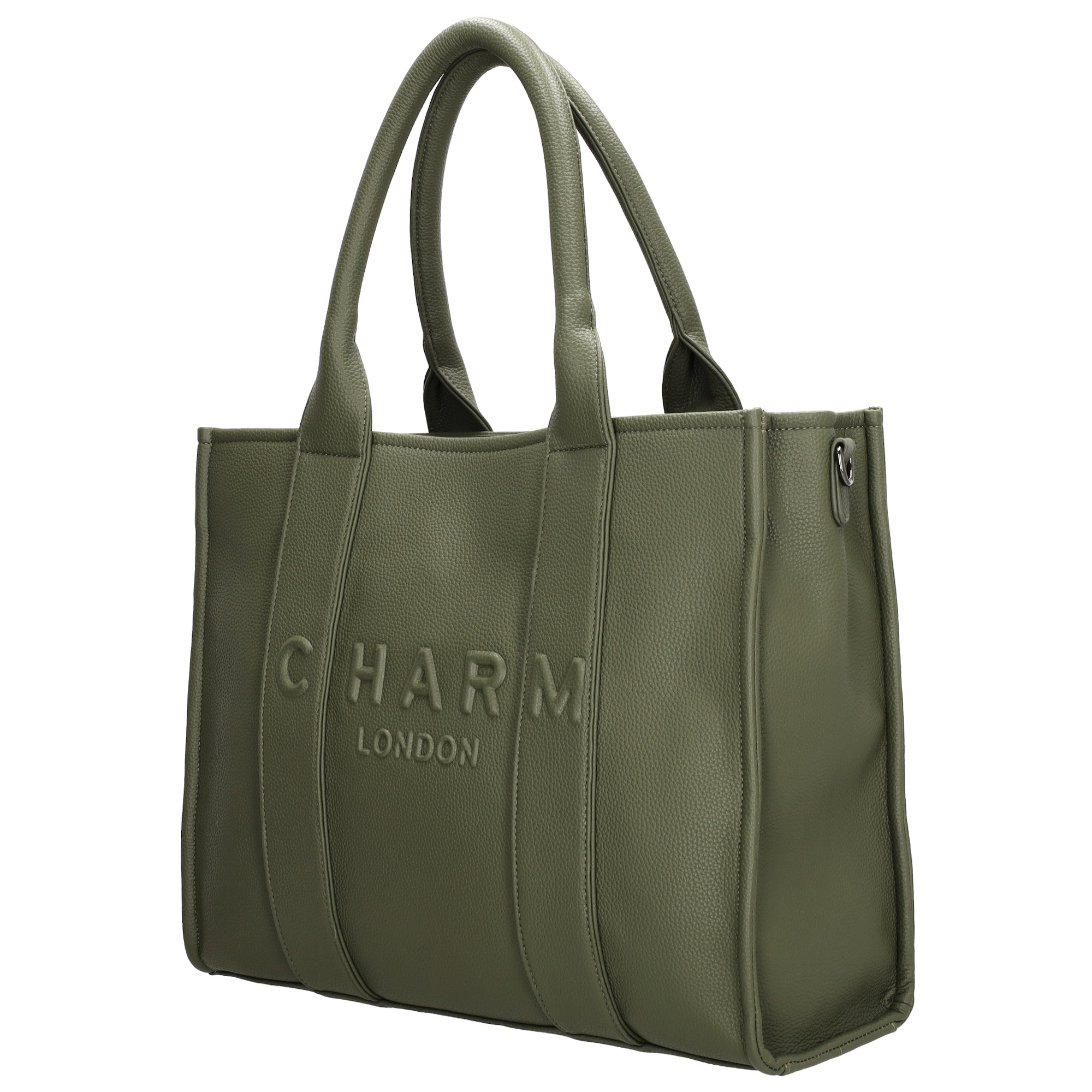 Charm London Bond Laptoptas 15,6 inch natuur groen