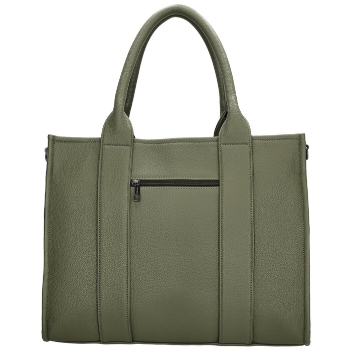 Charm London Bond Laptoptas 15,6 inch natuur groen
