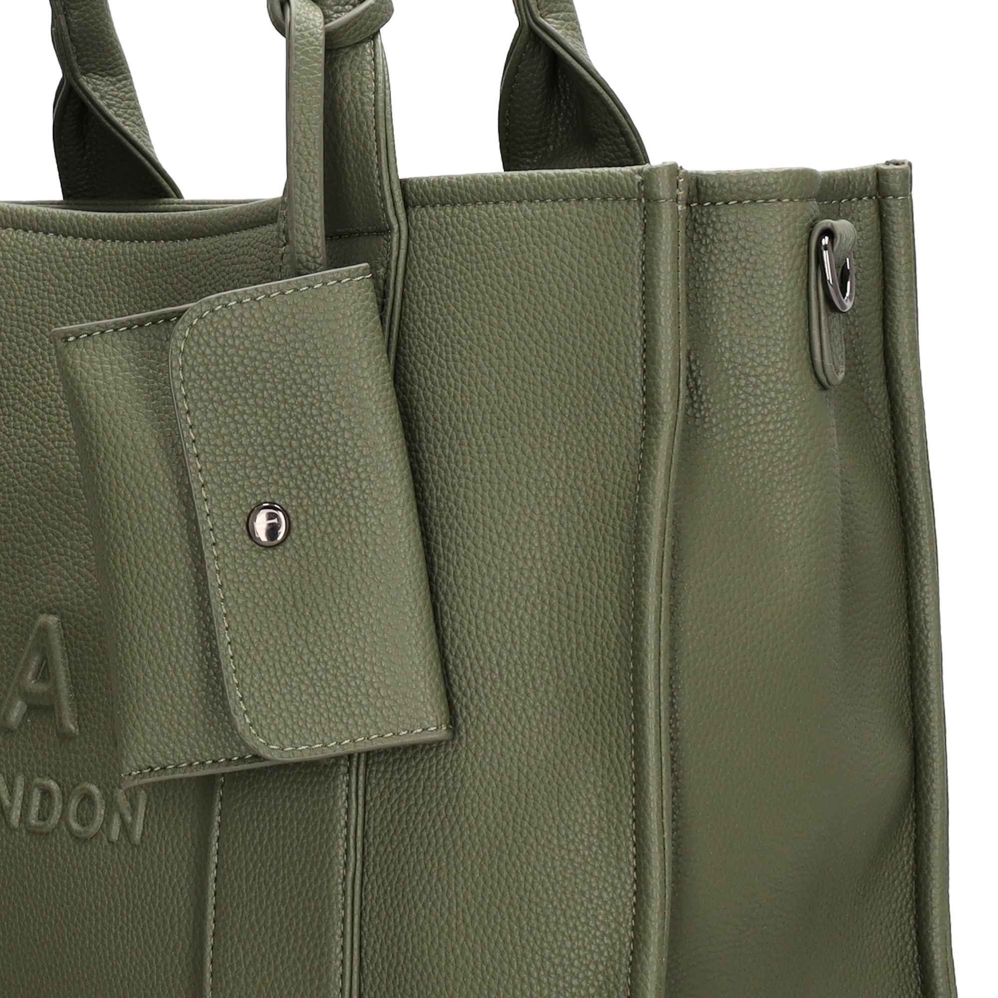 Charm London Bond Laptoptas 15,6 inch natuur groen