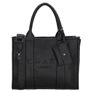 Charm London Bond Laptoptas 15,6 inch zwart