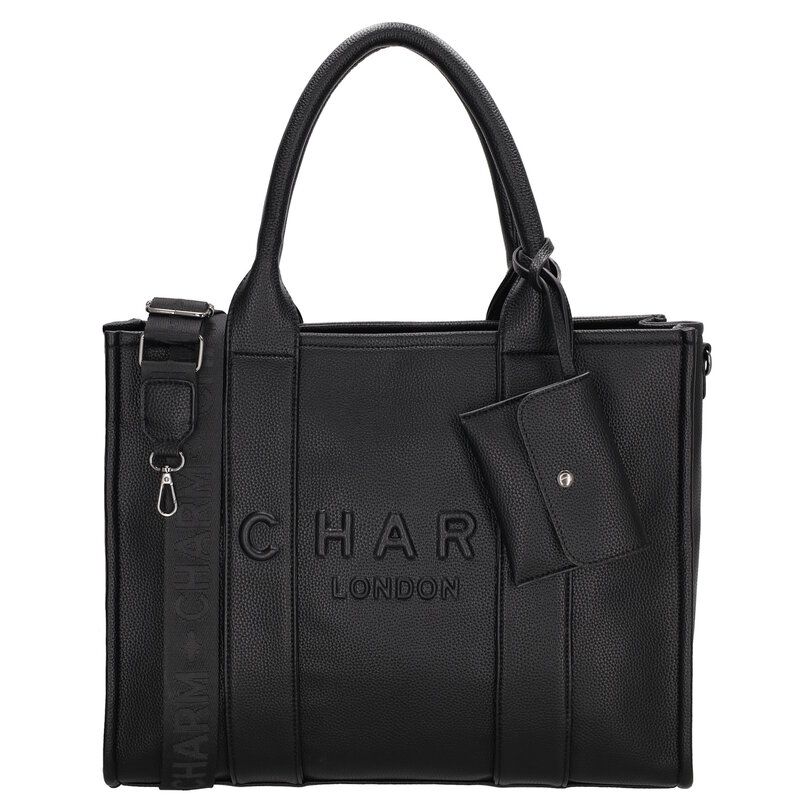 Charm London Bond Laptoptas 15,6 inch zwart