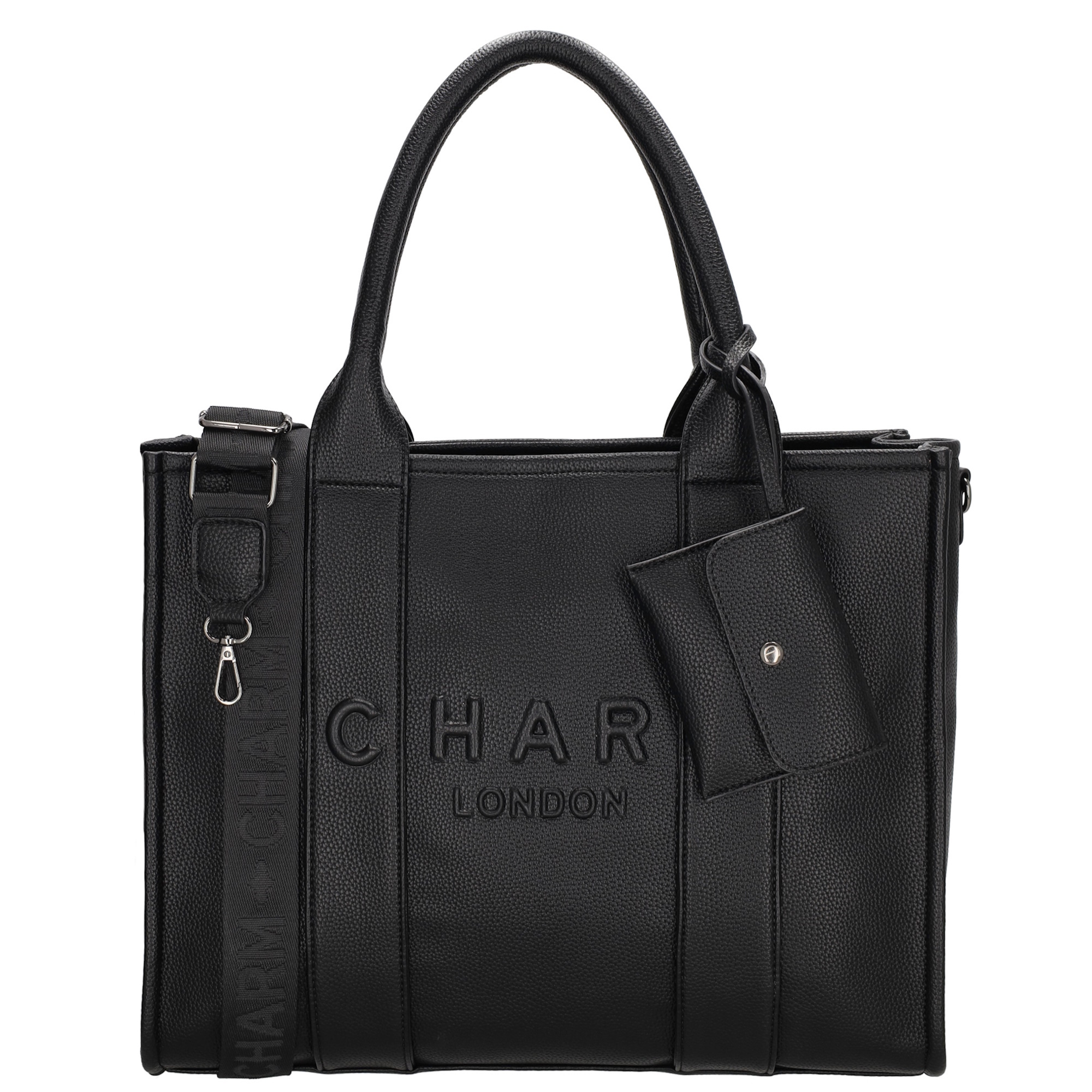 Charm London Bond Laptoptas 15,6 inch zwart