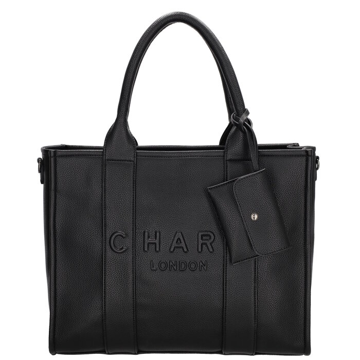 Charm London Bond Laptoptas 15,6 inch zwart
