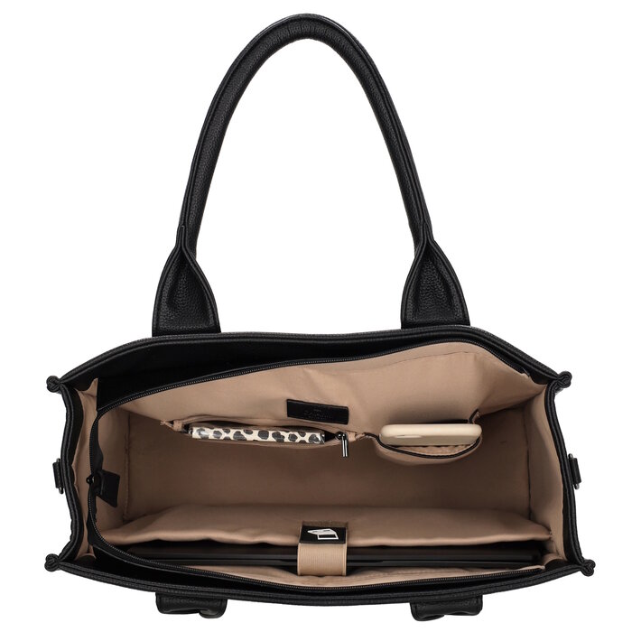 Charm London Bond Laptoptas 15,6 inch zwart