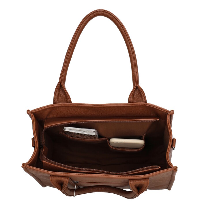 Charm London Charm London Bond middelgrote shopper bruin