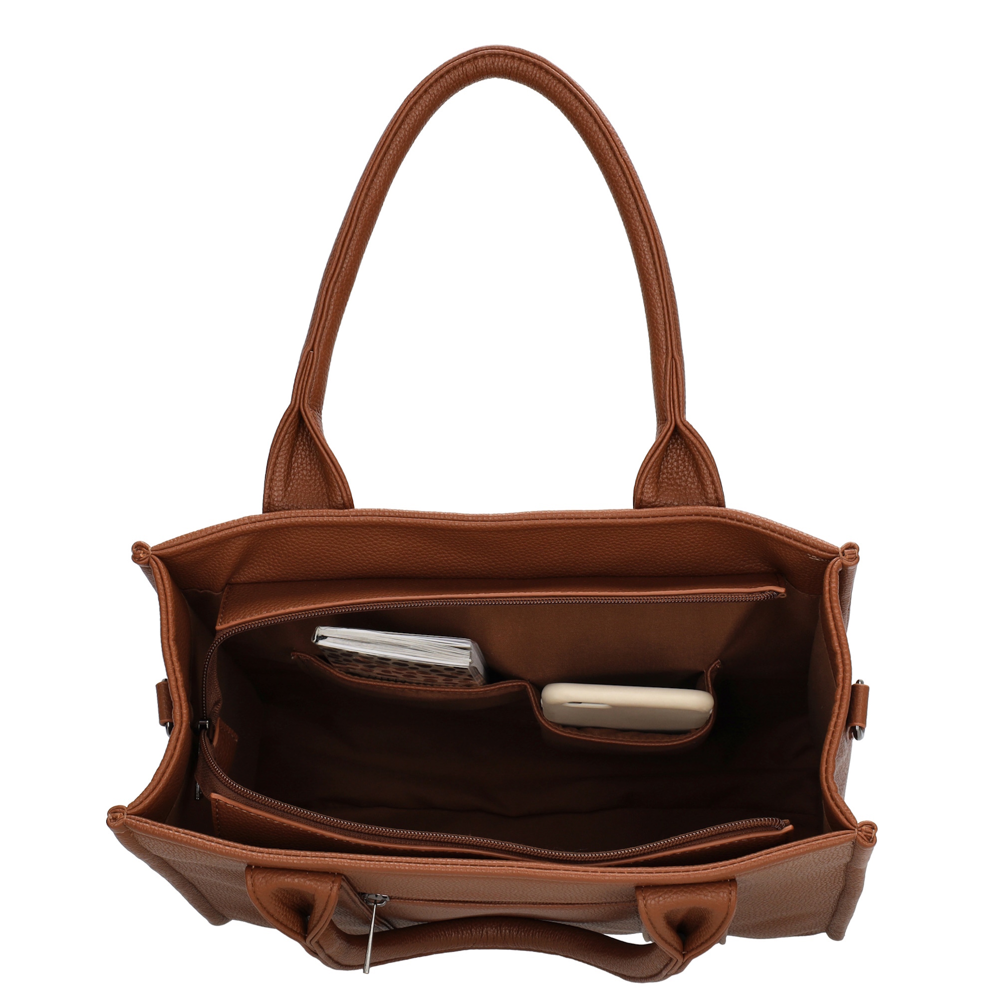 Charm London Charm London Bond middelgrote shopper bruin