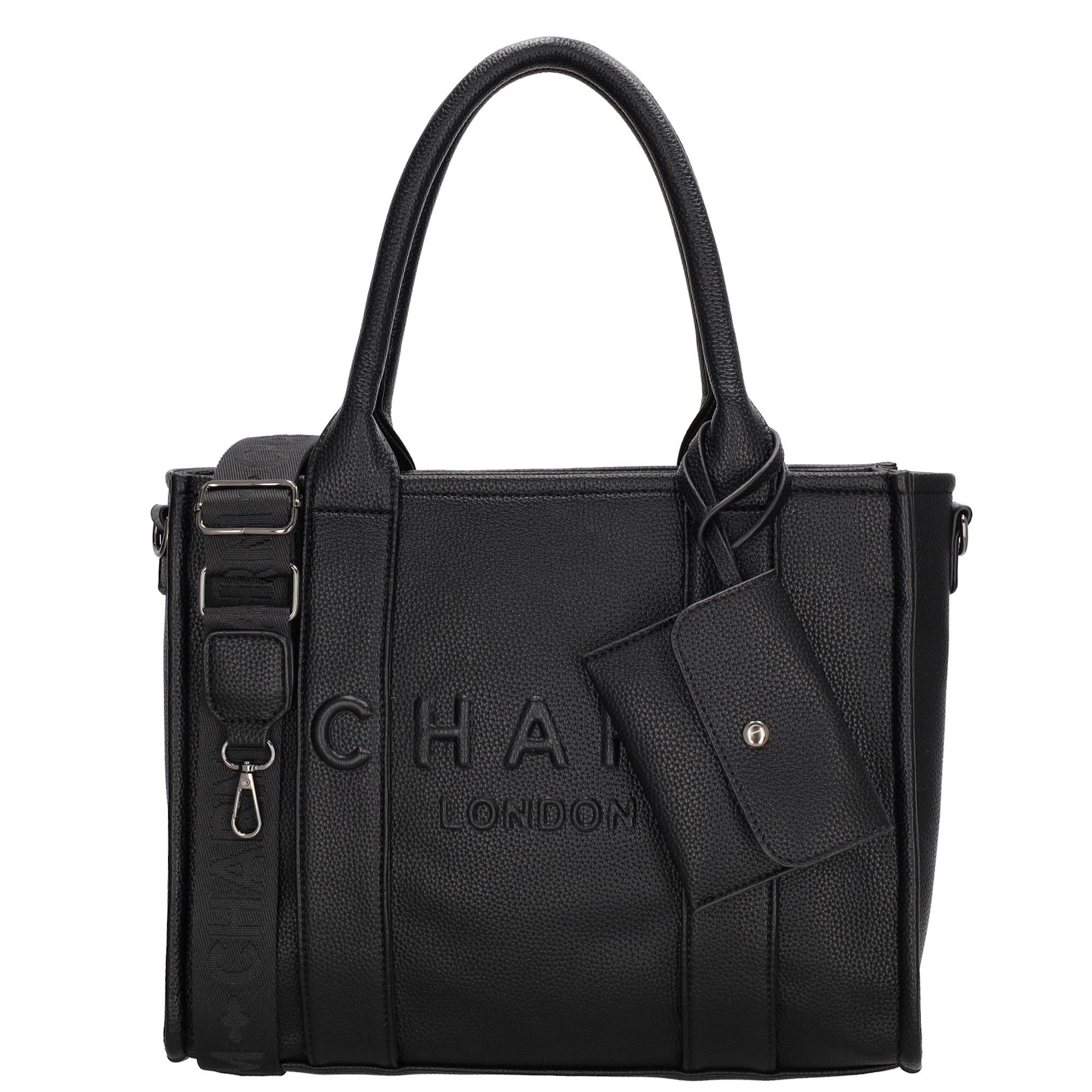 Charm London Charm London Bond middelgrote shopper zwart