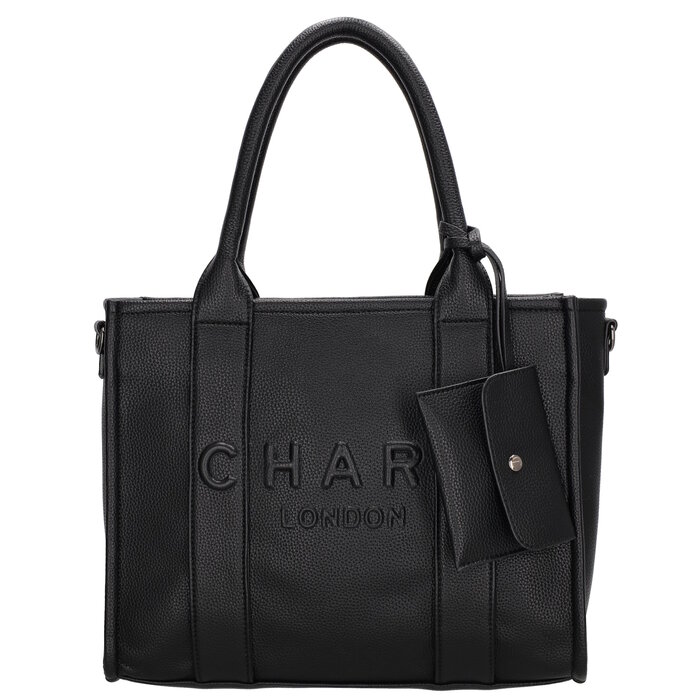 Charm London Charm London Bond middelgrote shopper zwart