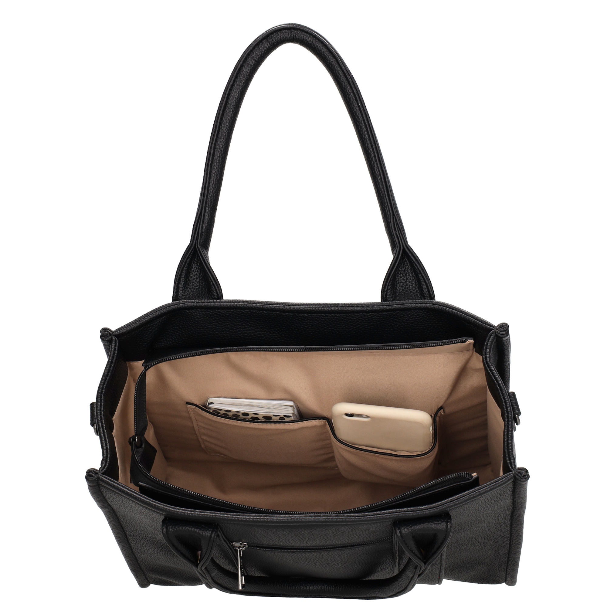 Charm London Charm London Bond middelgrote shopper zwart