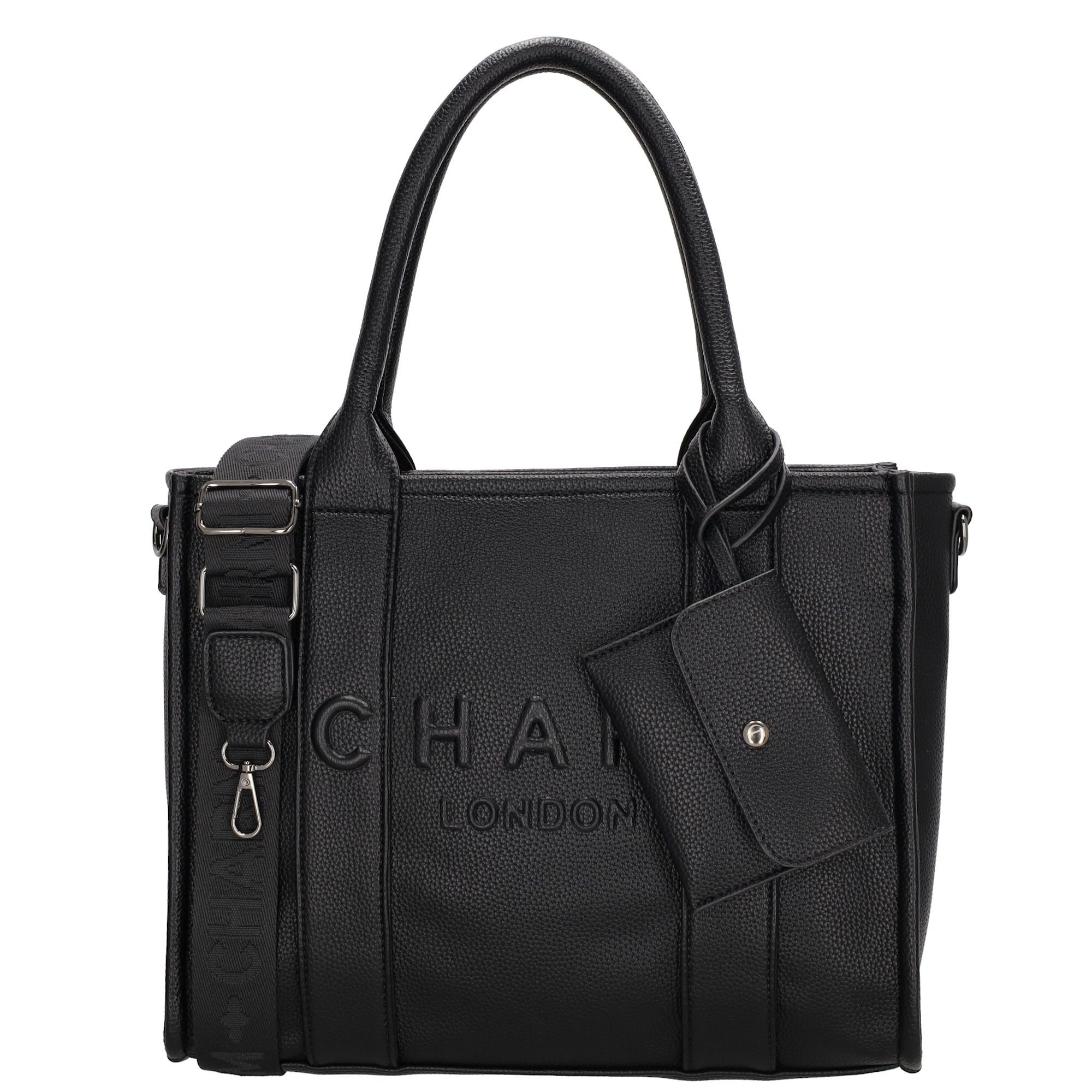 Charm London Charm London Bond middelgrote shopper zwart