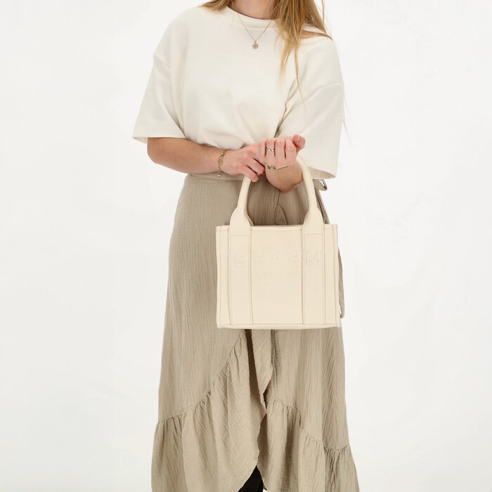 Charm London Charm London Bond Handtas-schoudertas off white