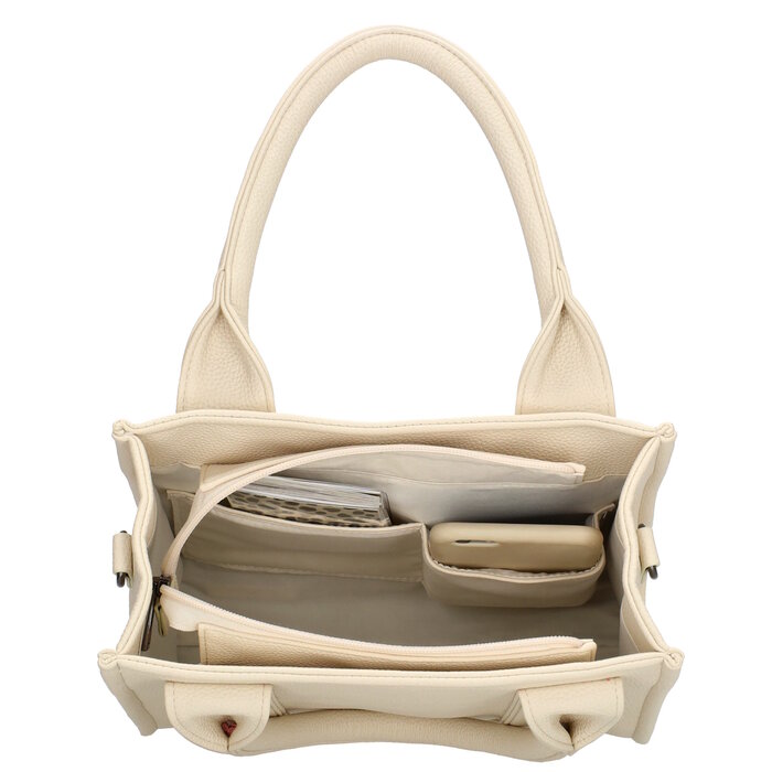 Charm London Charm London Bond Handtas-schoudertas off white