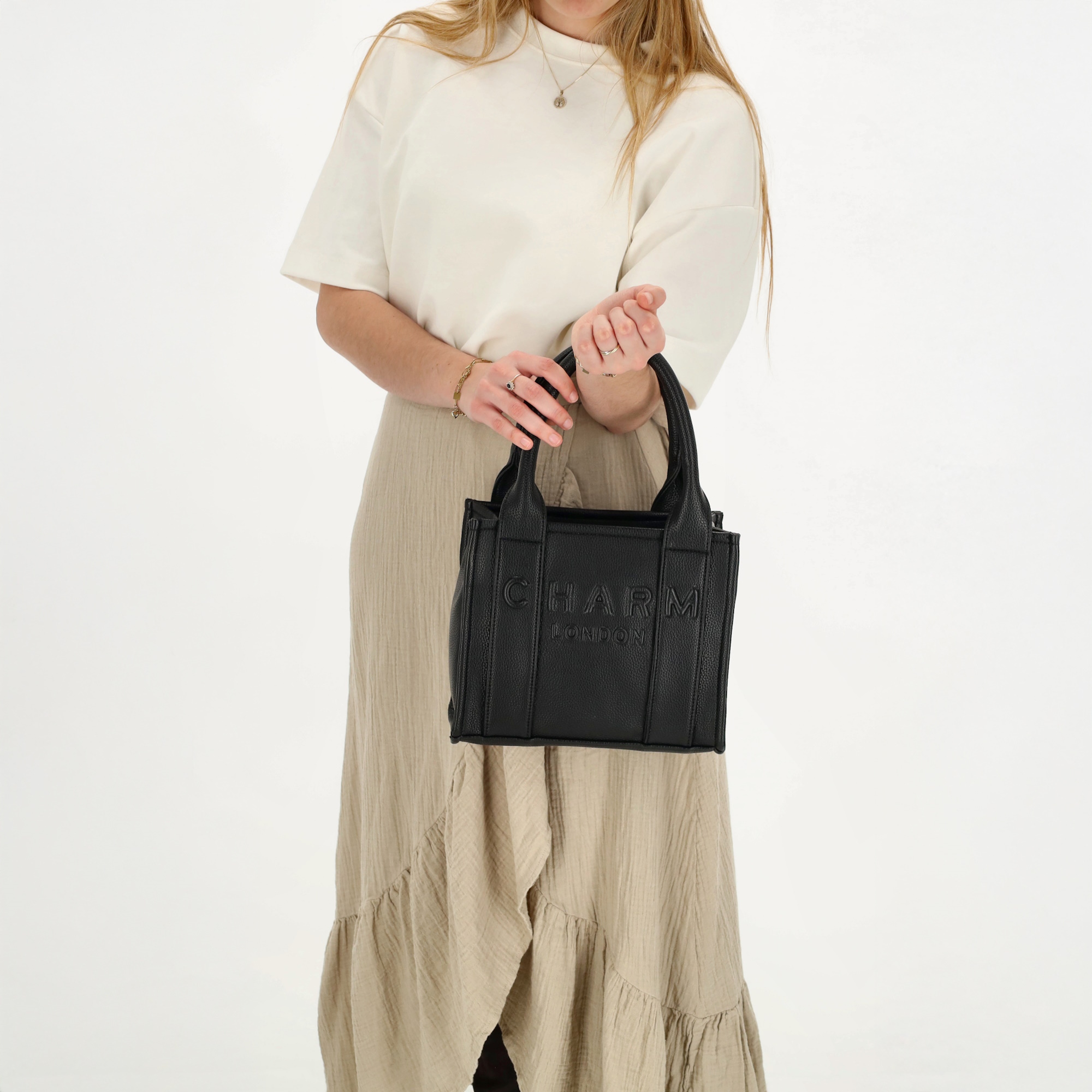 Charm London Charm London Bond Handtas-schoudertas zwart