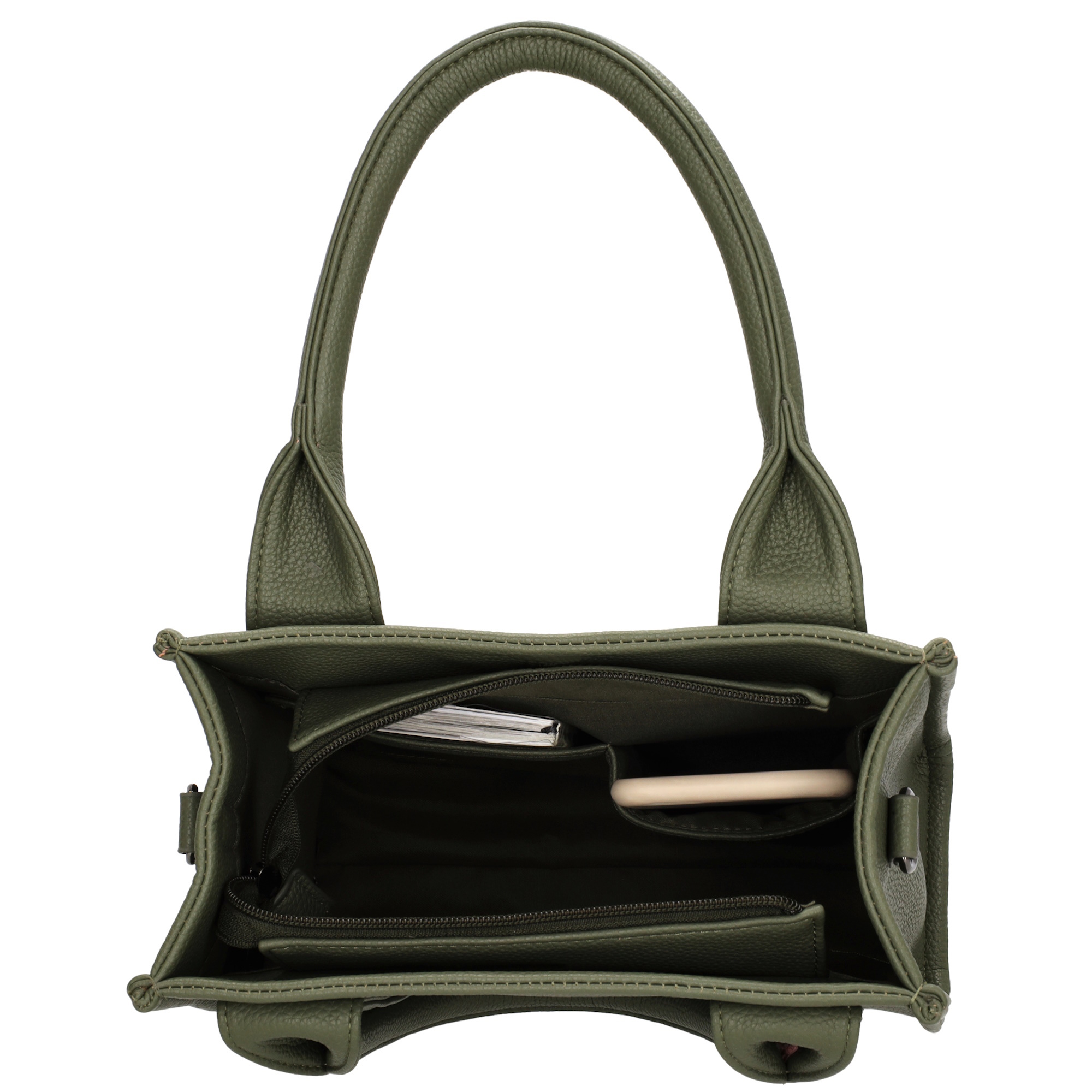 Charm London Charm London Bond Handtas-schoudertas natuur groen