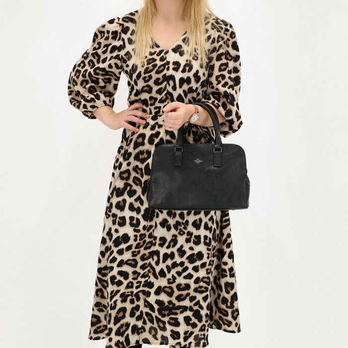 Charm London Charm London 3-vaks handtas zwart