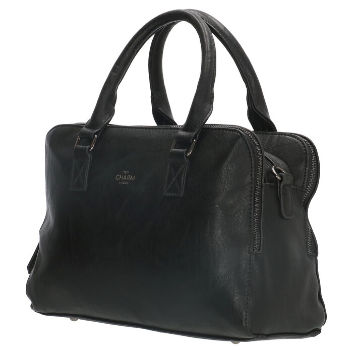 Charm London Charm London 3-vaks handtas zwart
