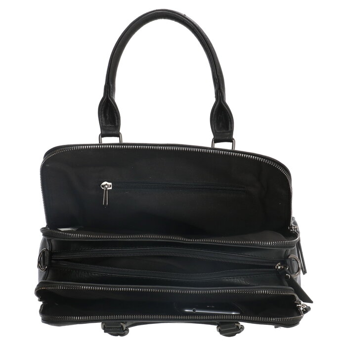 Charm London Charm London 3-vaks handtas zwart